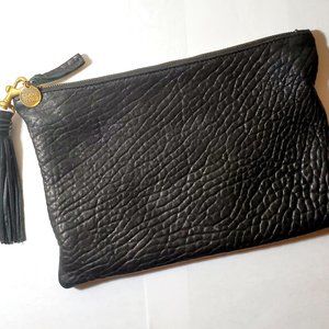 Clare Vivier leather flat clutch